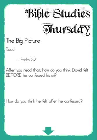 Week 16 - Thursday - Bible