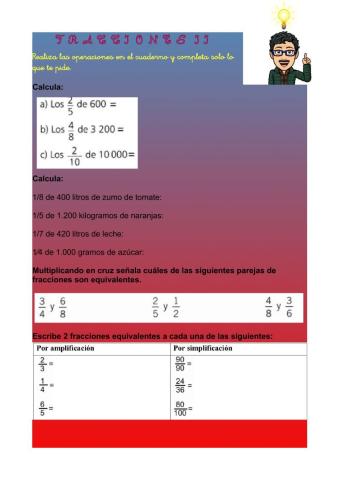 Fracciones II