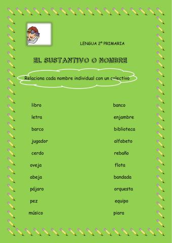 Nombres colectivos e individuales