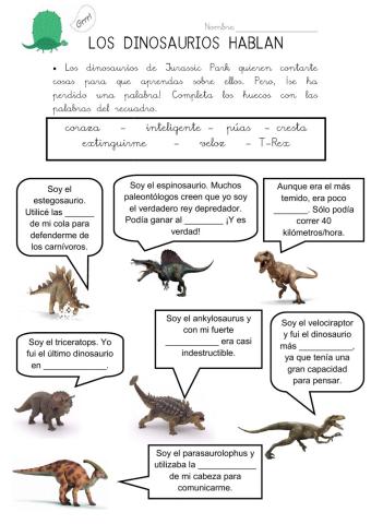 Los dinosaurios hablan