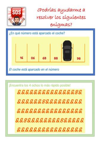 Acertijos visuales y matemáticos