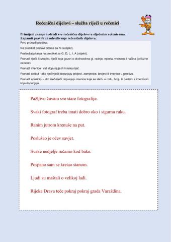 Rečenični dijelovi