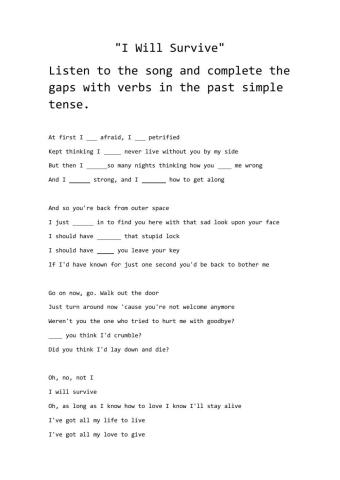 Songs in the English Classroom