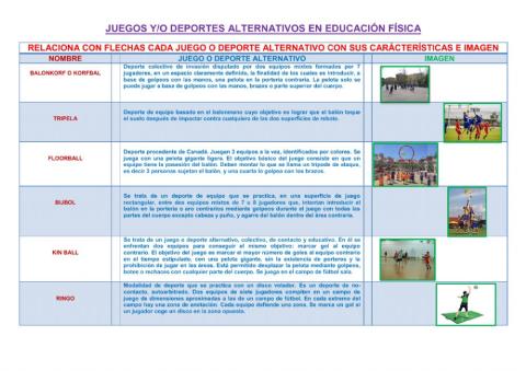 Juegos y deportes alternativos