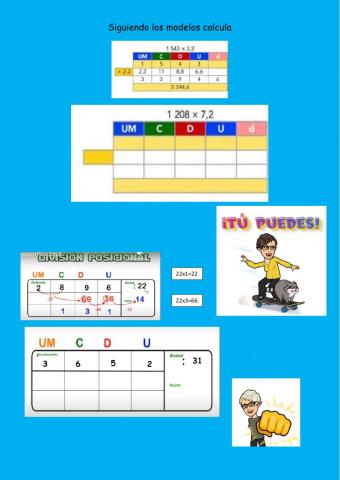 Multiplicación y división ABN