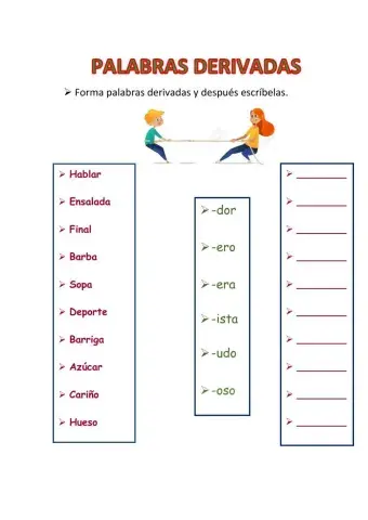 Palabras derivadas