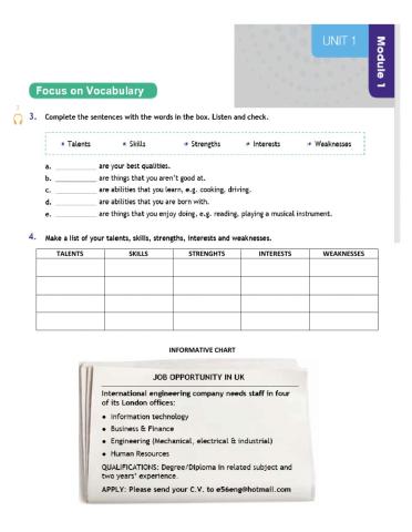 English please worksheet 11°
