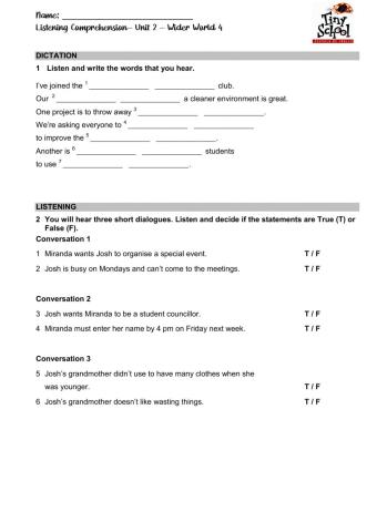 Listening Comprehension