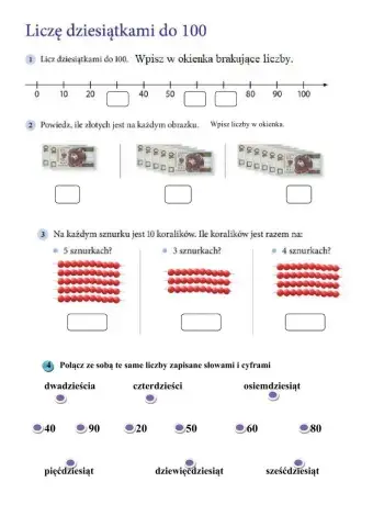 Liczę dziesiątkami do 100