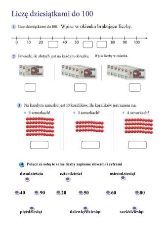 Liczę dziesiątkami do 100