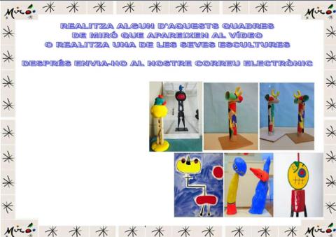 Quadres i escultures de Joan Miró