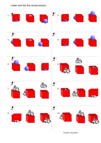 Prepositions of place