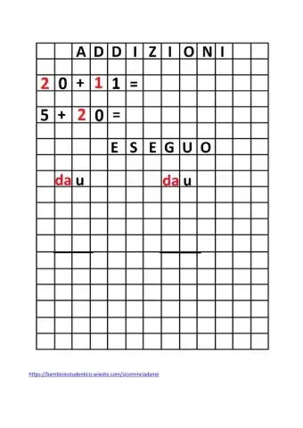 Addizioni in colonna