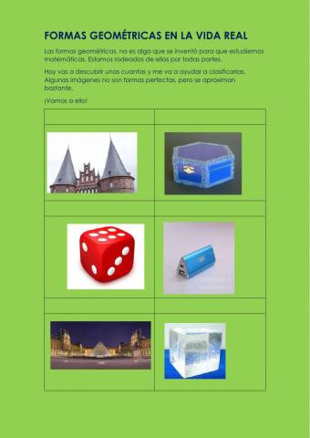 Objetos con formas geométrica