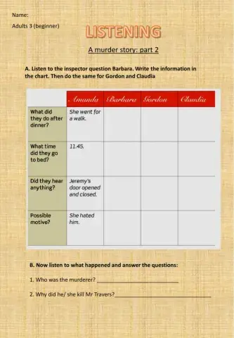 Listening comprehension