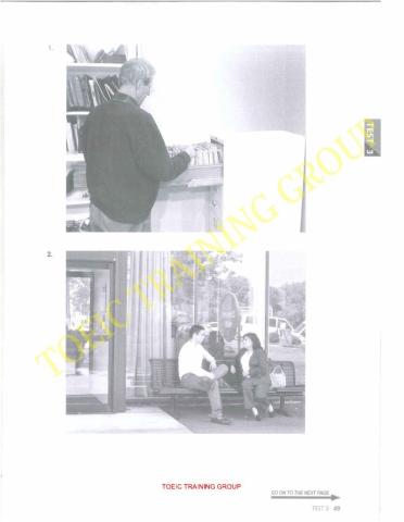 Listening part 1,2 Toeic test 3