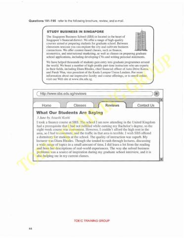 Toeic reading part 7.4, test 1