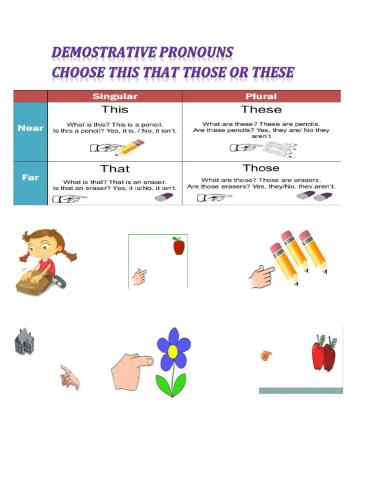 Demostrative pronouns