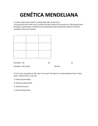 HERENCIA MENDELIANA