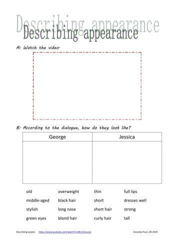 Describing people