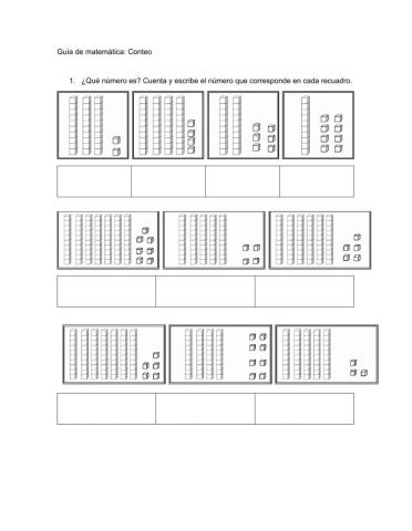 Conteo de números hasta el 100