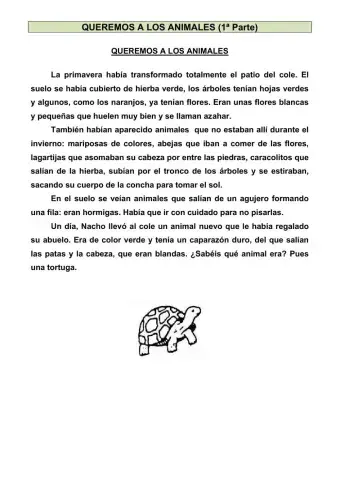 Queremos a los animales (1ª parte)