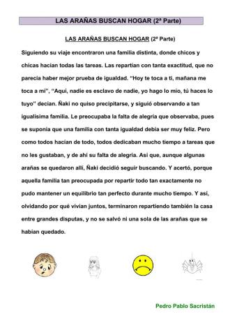Las arañas buscan hogar (2ª parte)