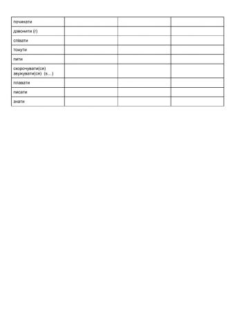 А1 begin - swim, знати, писати