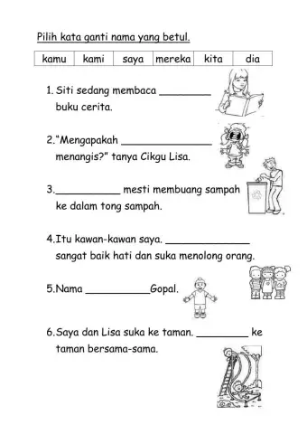 Kata Ganti Nama Diri