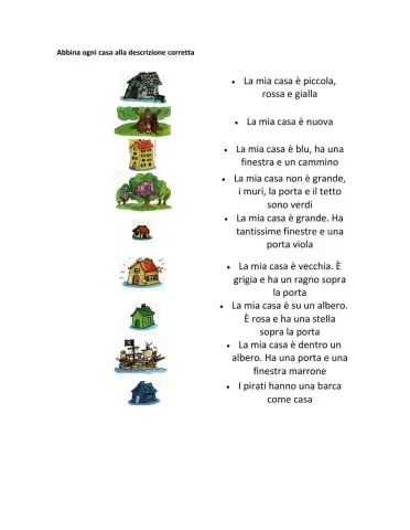 Descrivere la casa