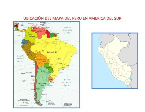 Ubicacion del mapa del peru en america del sur