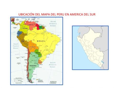 Ubicacion del mapa del peru en america del sur