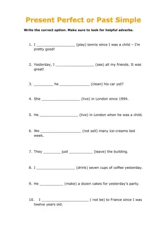 Present Perfect vs. Past Simple