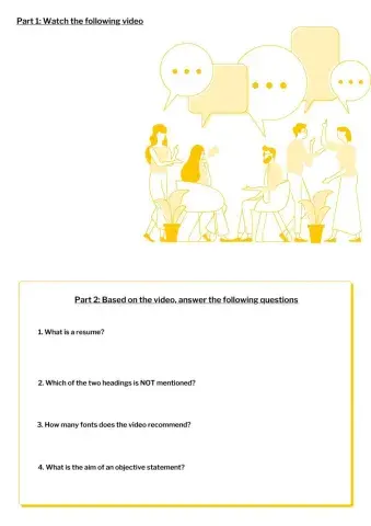 CV or Resume Writing