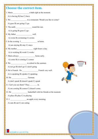 Present Simple-Continuous As73