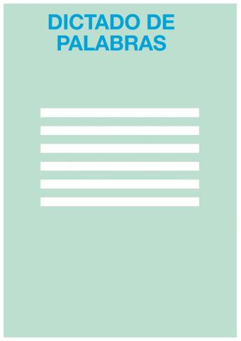 Dictado palabras sencillas p-l-m