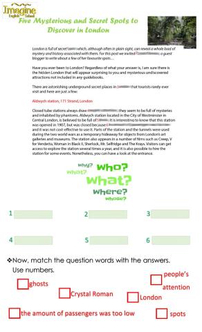 Secret Spots in London