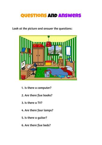 There is-There are- Questions and answers