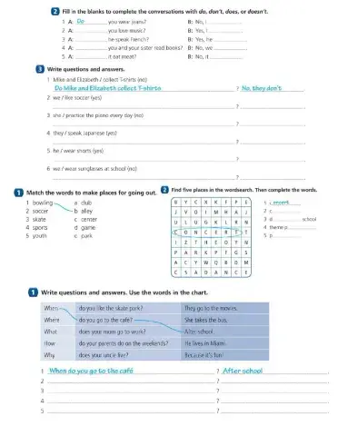 Simple Present Questions