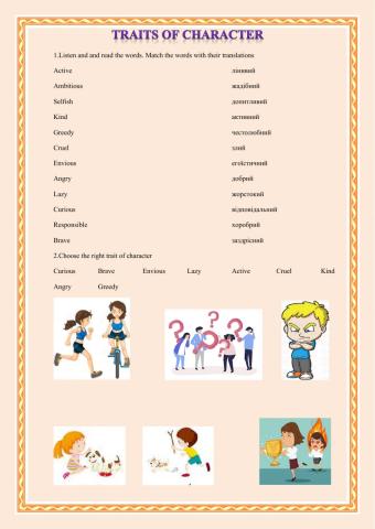 Traits of Character