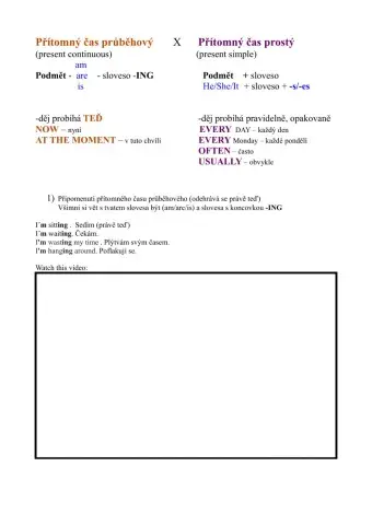 Present simple x continuous