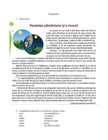 Povestea pământului și a muncii