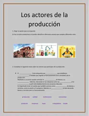 Los actores de los circuitos productivos