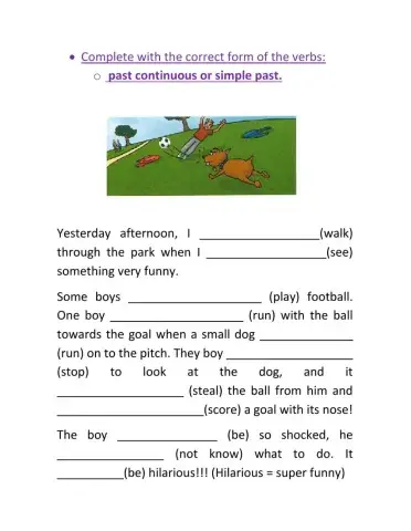 Past Simple or Past continuous