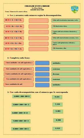 Números de cuatro cifras