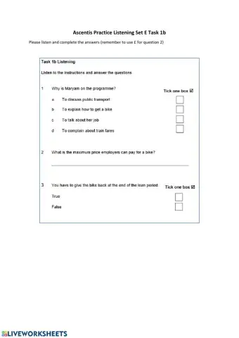 AV Listening Task 1b