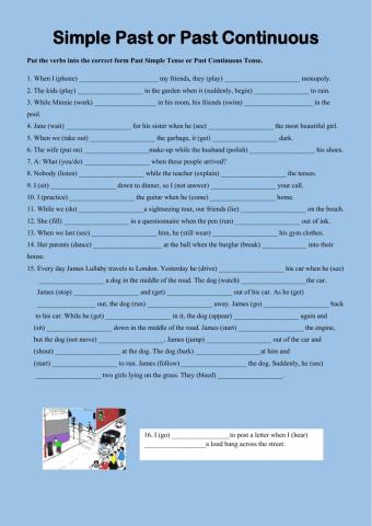 Simple Past or Past Continuous