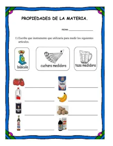Propiedades de la materia