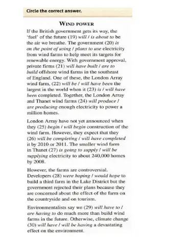 Tenses: present, past and furture