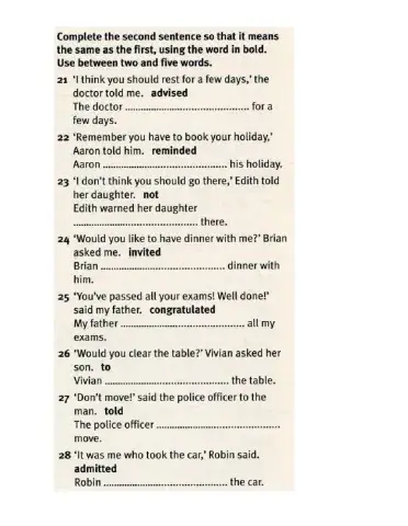 Reported speech and conditionals